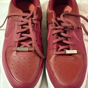 Nike Maroonish Red Leather Women 11/Men 8 Shoes 2019
